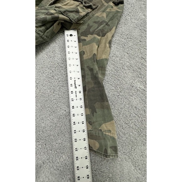Free People Not Your Brothers Military Jacket Coat Camo Size XS - Picture 6 of 7